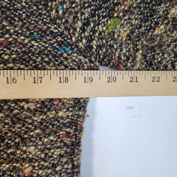 Womens Cynthia Max Cropped Tweed nubby button front blazer size Large - Picture 9 of 10